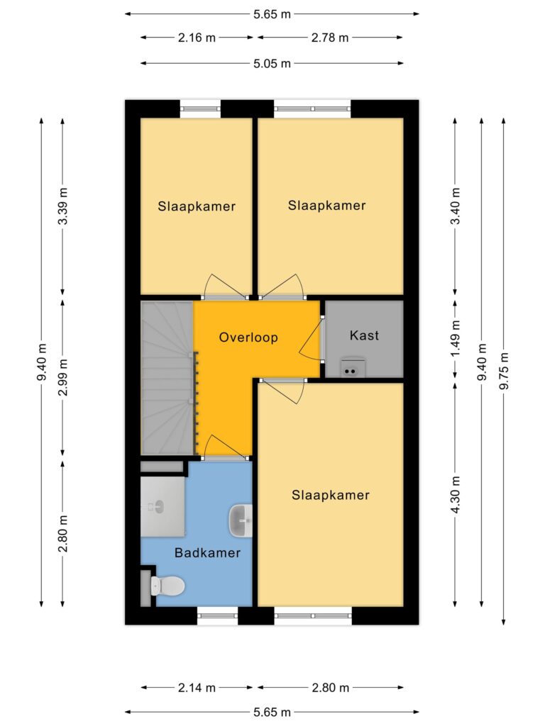 Plattegrond Koningspage 75 - Hoogeveen – Plattegrond 4
