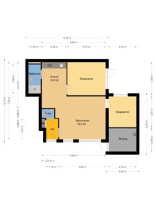 Plattegrond Kolffstraat 1 - Hoogeveen – Plattegrond