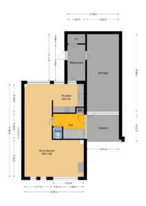 Plattegrond Swammerdamstraat 28 - Hoogeveen – Plattegrond