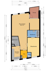 Plattegrond Schutsplein 88 - Hoogeveen – Plattegrond