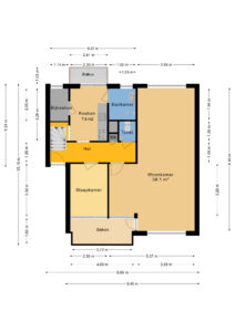 Plattegrond Tulpenstraat 23 - Hoogeveen – Plattegrond