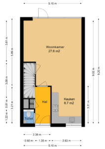 Plattegrond Prinses Irenestraat 34 - Hoogeveen – Plattegrond 5