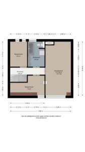 Plattegrond van Leeuwenhoekstraat 116 - Hoogeveen – Plattegrond 2
