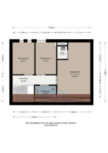 Plattegrond van Leeuwenhoekstraat 116 - Hoogeveen – Plattegrond 4