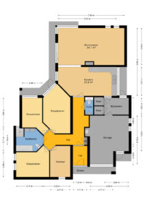 Plattegrond Zwanebloem 16 - Hoogeveen – Plattegrond