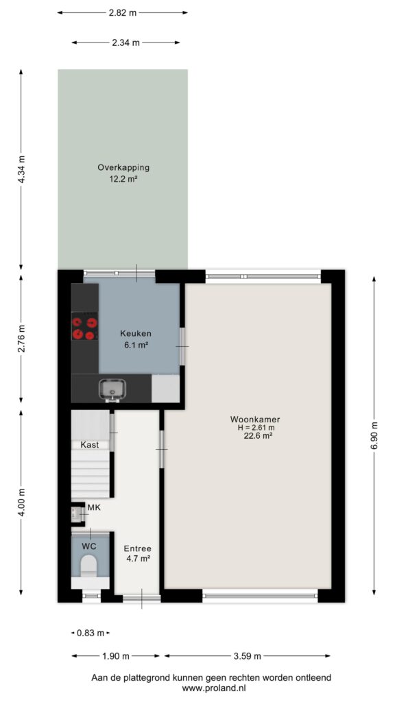 Plattegrond Prinses Marijkestraat 24 - Hoogeveen – Plattegrond