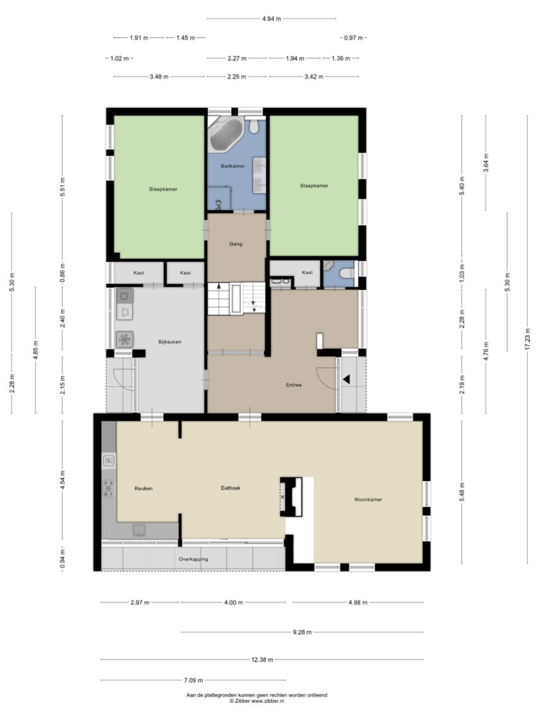 Plattegrond Het Lage Holt 14 - Hoogeveen – Plattegrond
