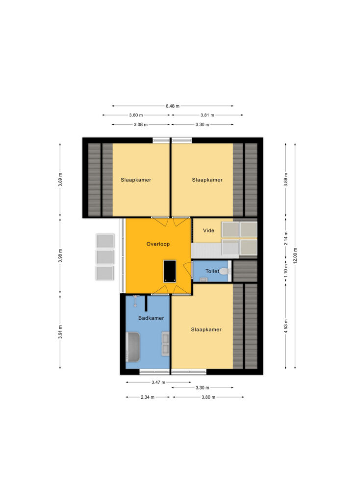 Plattegrond De Vennen 2b - Zuidwolde – Plattegrond 3