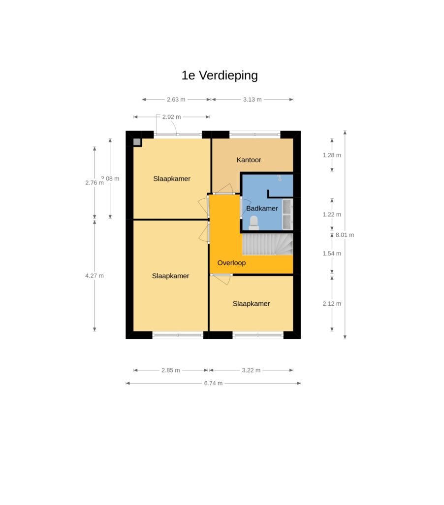 Plattegrond Bernhardlaan 47 - Zuidwolde – Plattegrond 3