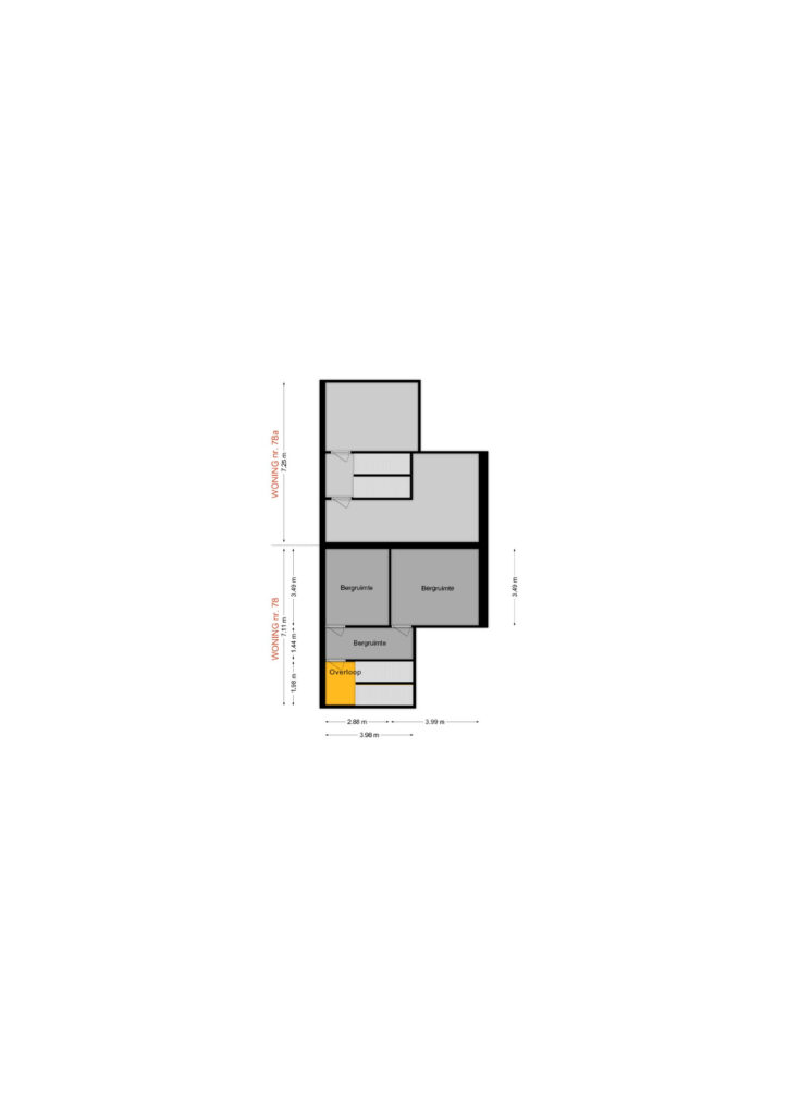 Plattegrond Dorpsstraat 78 - Koekange – Plattegrond 2