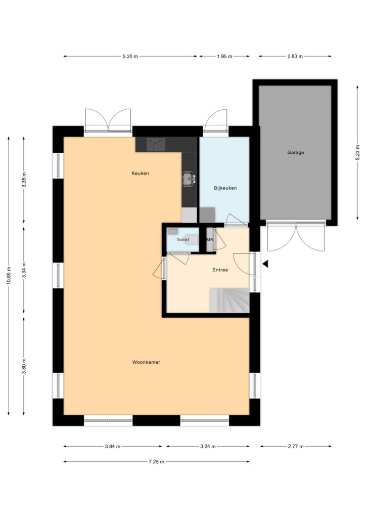 Plattegrond Den Ekel 9 ong - Zuidwolde – Plattegrond 2