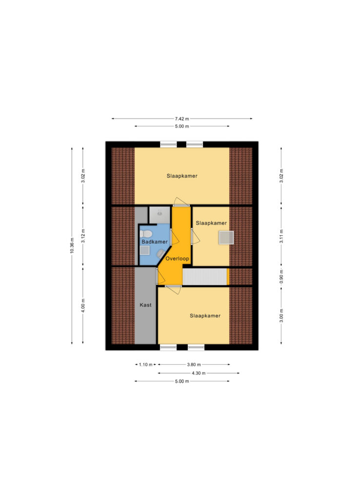 Plattegrond Dingspel 42 - Zuidwolde – Plattegrond 5