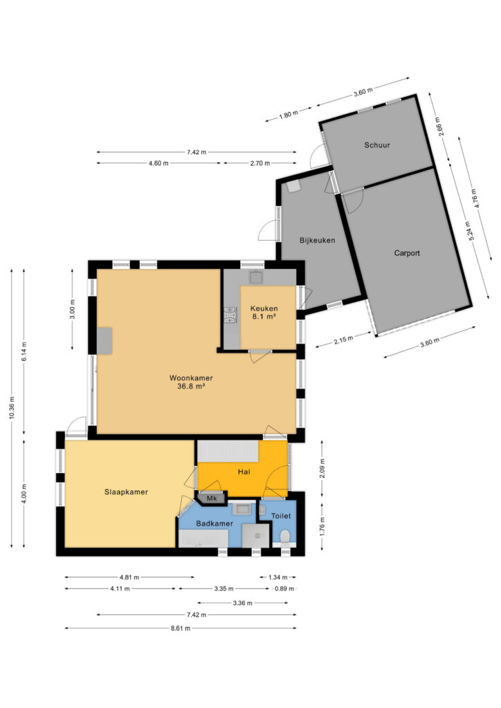 Plattegrond Dingspel 42 - Zuidwolde – Plattegrond 4
