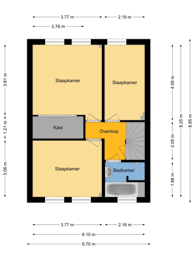 Plattegrond Rigel 34 - Hoogeveen – Plattegrond 3