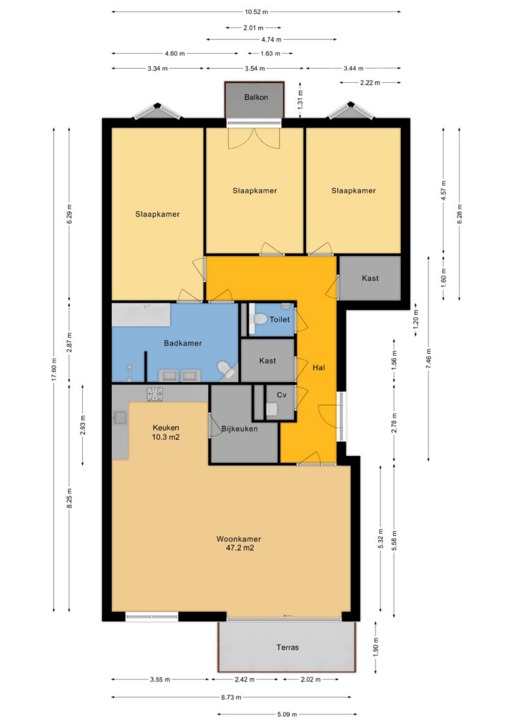 Plattegrond Grote Kerkstraat 56a - Hoogeveen – Plattegrond 2