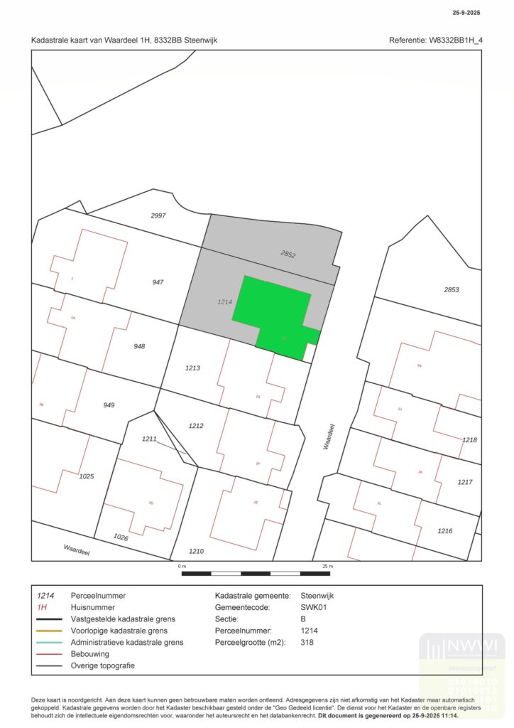 Plattegrond Waardeel 1H - Steenwijk – Plattegrond 2