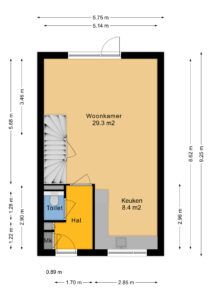 Plattegrond Keizersmantel 5 - Hoogeveen – Plattegrond