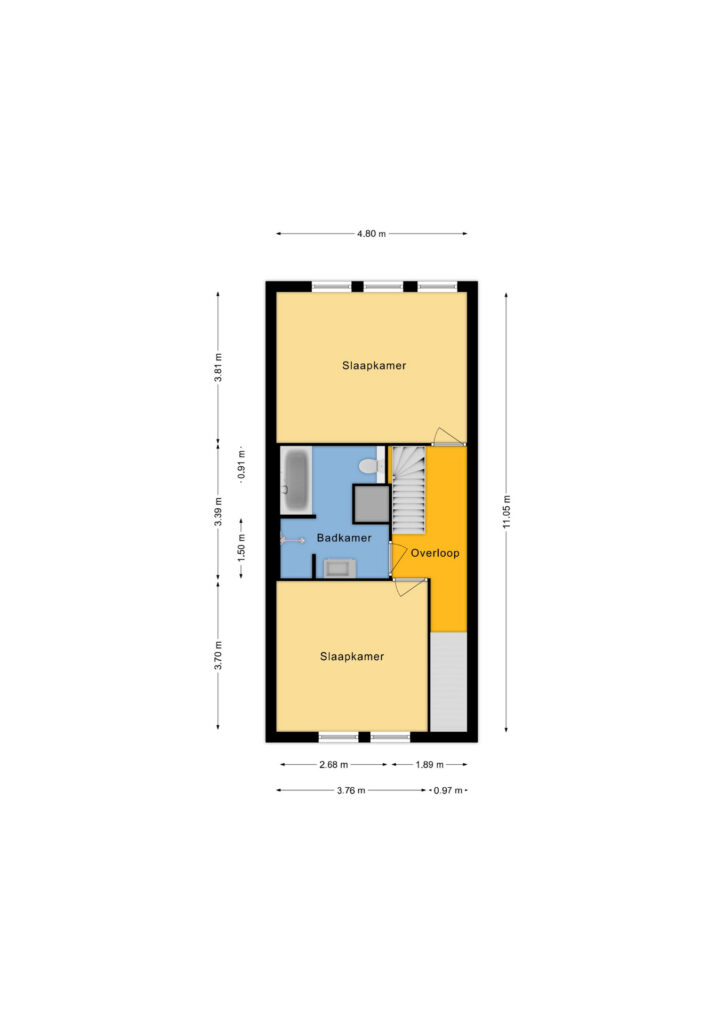 Plattegrond Mantinghstraat 5 - Hoogeveen – Plattegrond 5