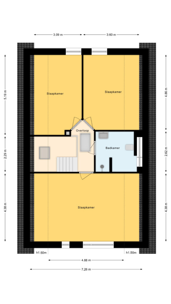 Plattegrond Spinwiefien 13 - Zuidwolde – Plattegrond 6