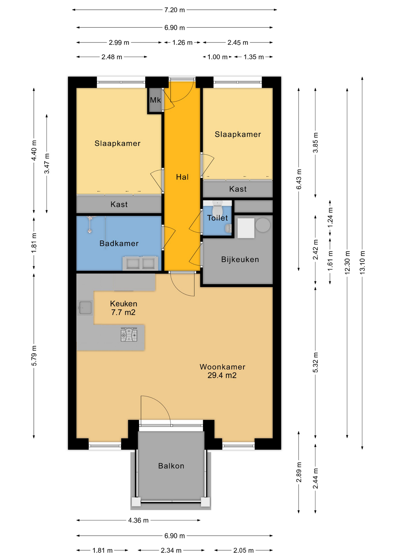 Plattegrond Pesserstraat 2-24 - Hoogeveen – Plattegrond 2