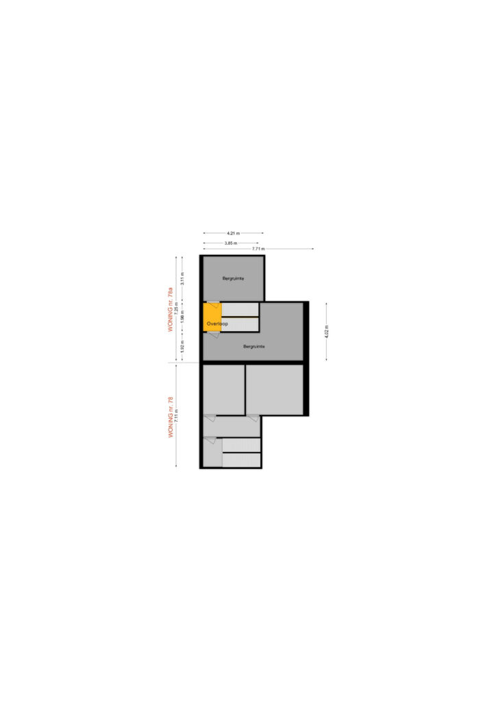 Plattegrond Dorpsstraat 78a - Koekange – Plattegrond 3