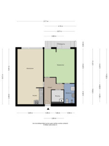 Plattegrond Tichelwerkstraat 68 - Hoogeveen – Plattegrond