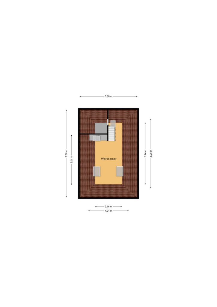 Plattegrond van Echtenstraat 106 - Hoogeveen – Plattegrond 4