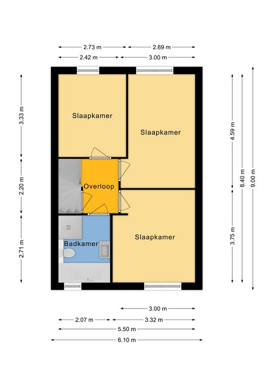 Plattegrond De Praam 3 - Hoogeveen – Plattegrond 6