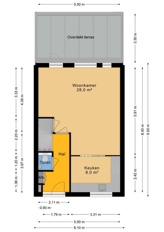 Plattegrond De Praam 3 - Hoogeveen – Plattegrond 3