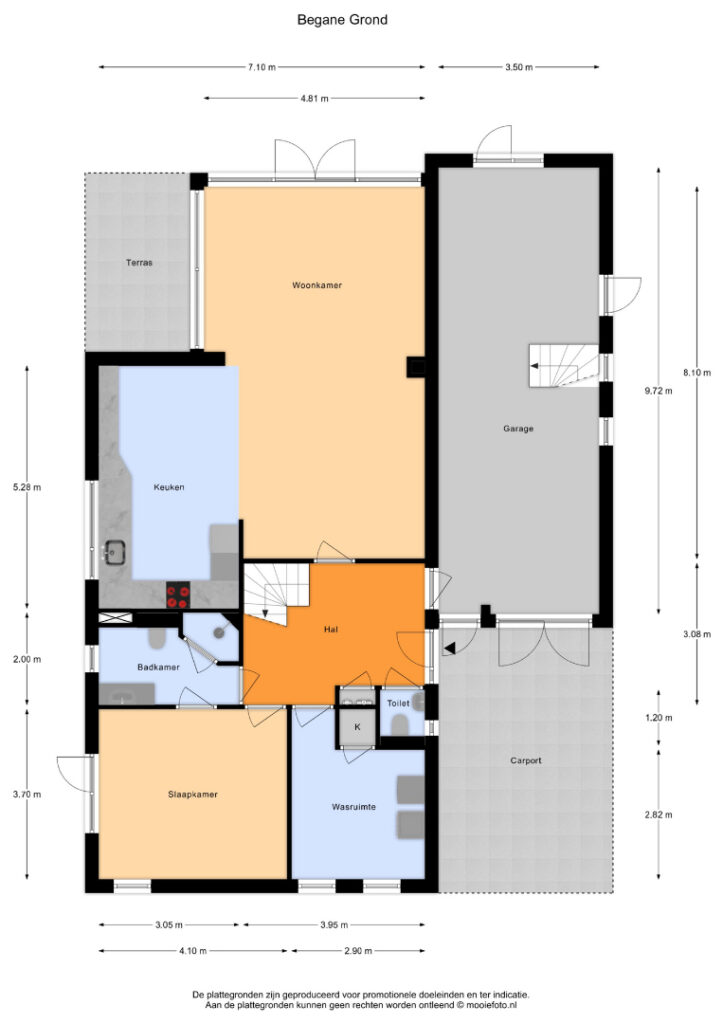 Plattegrond De Entergraven 10 - Westerhaar-Vriezenveensewijk – Plattegrond