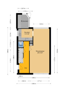 Plattegrond Rembrandtstraat 3 - Hoogeveen – Plattegrond