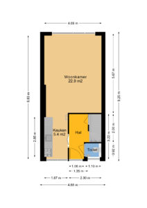 Plattegrond Tamboerlaan 289 - Hoogeveen – Plattegrond 4