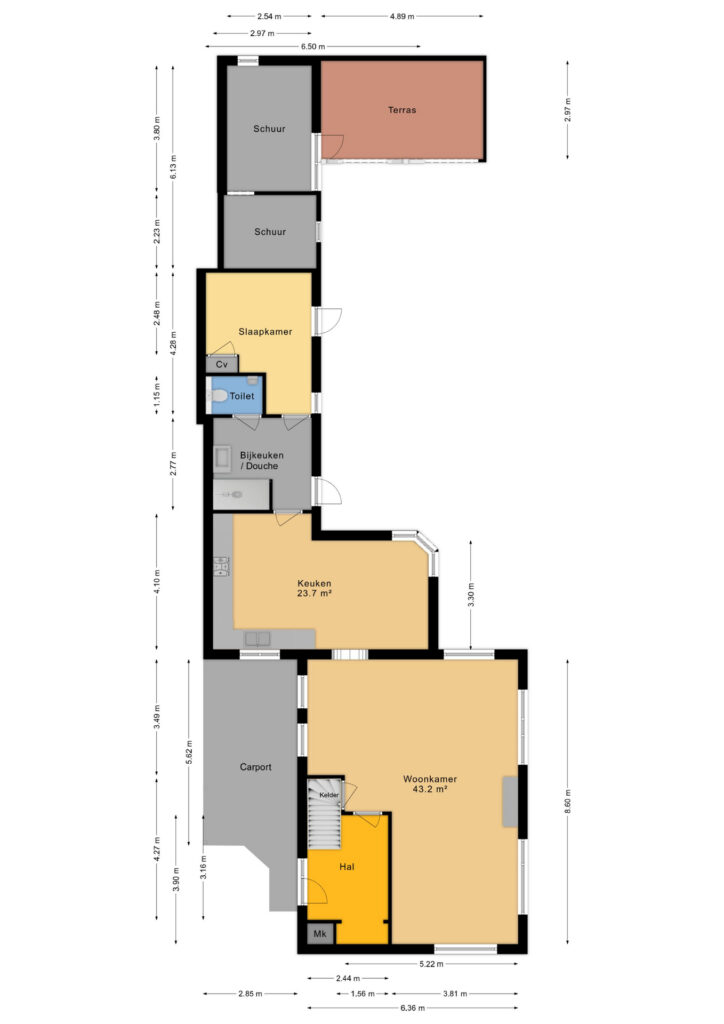 Plattegrond Hoofdstraat 168 - Zuidwolde – Plattegrond 3