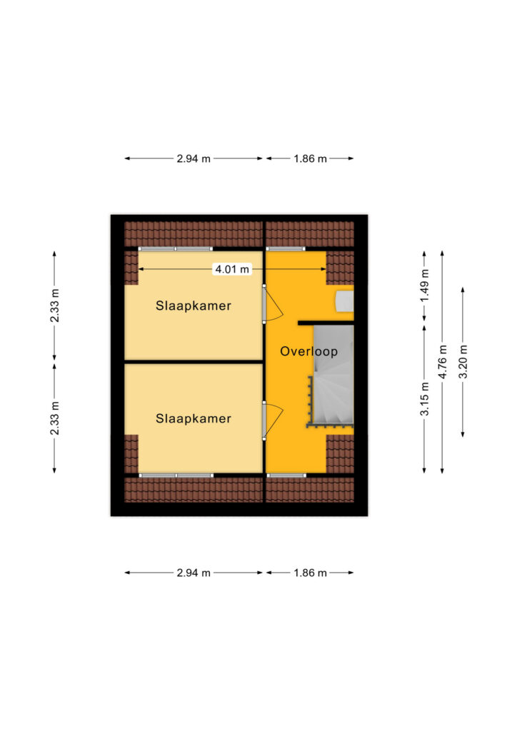 Plattegrond De Plecht 42 - Hoogeveen – Plattegrond 4